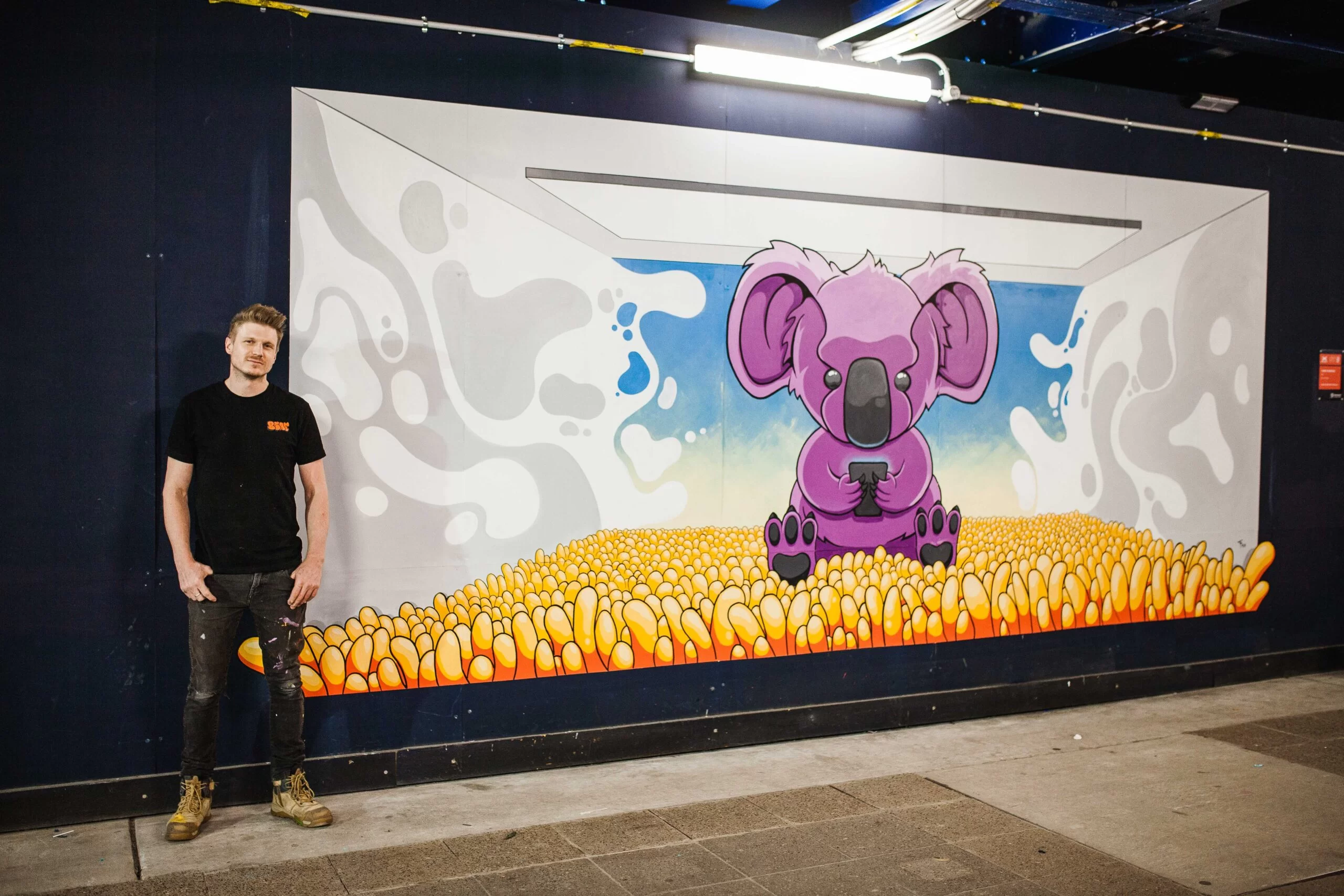 Chris Mangos for Brisbane Street Art Festival 2020 (BSAF 2020)