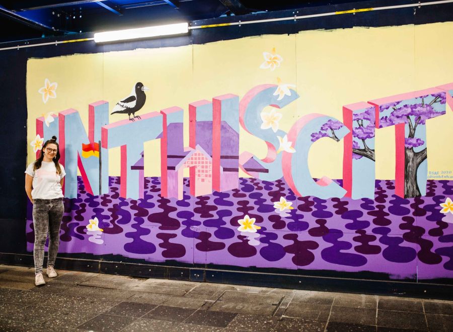 Leah Falcocchio for Brisbane Street Art Festival 2020 (BSAF 2020)