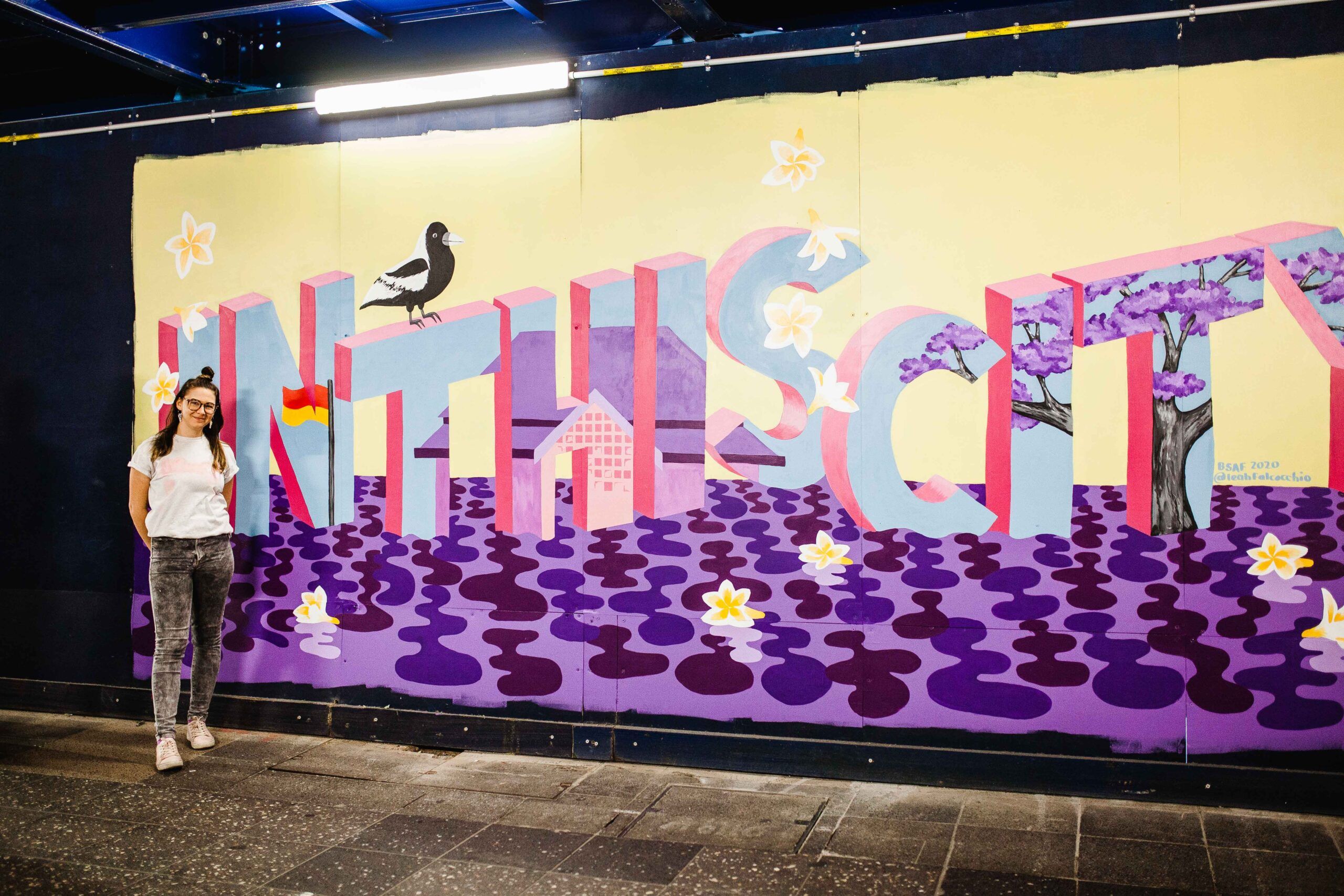 Leah Falcocchio for Brisbane Street Art Festival 2020 (BSAF 2020)