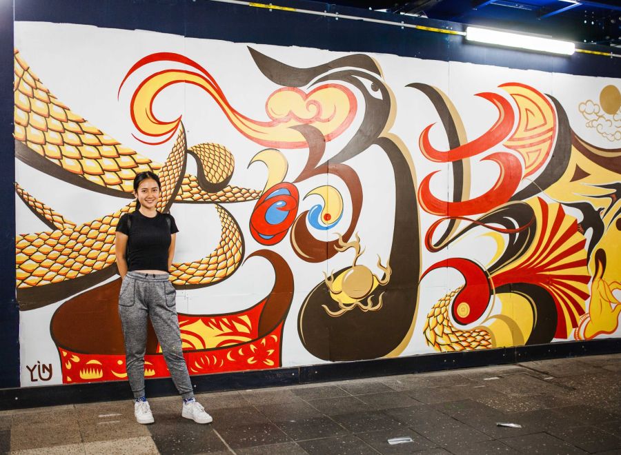 Yin Lu for Brisbane Street Art Festival 2020 (BSAF 2020)