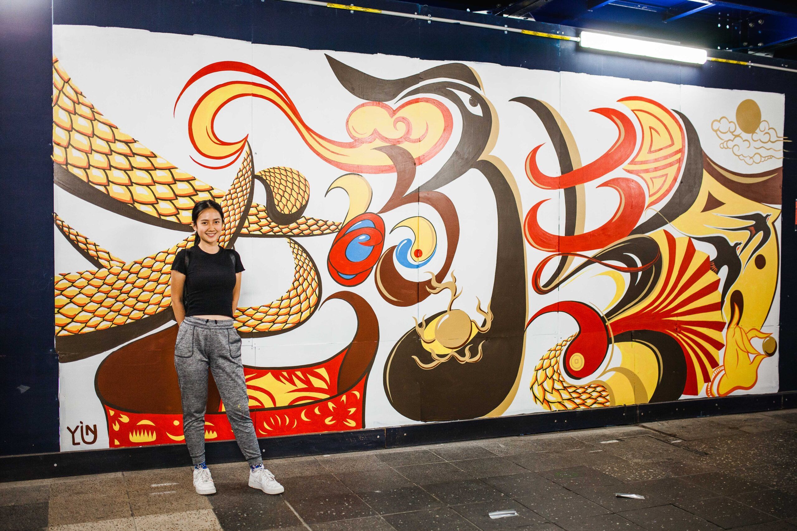 Yin Lu for Brisbane Street Art Festival 2020 (BSAF 2020)