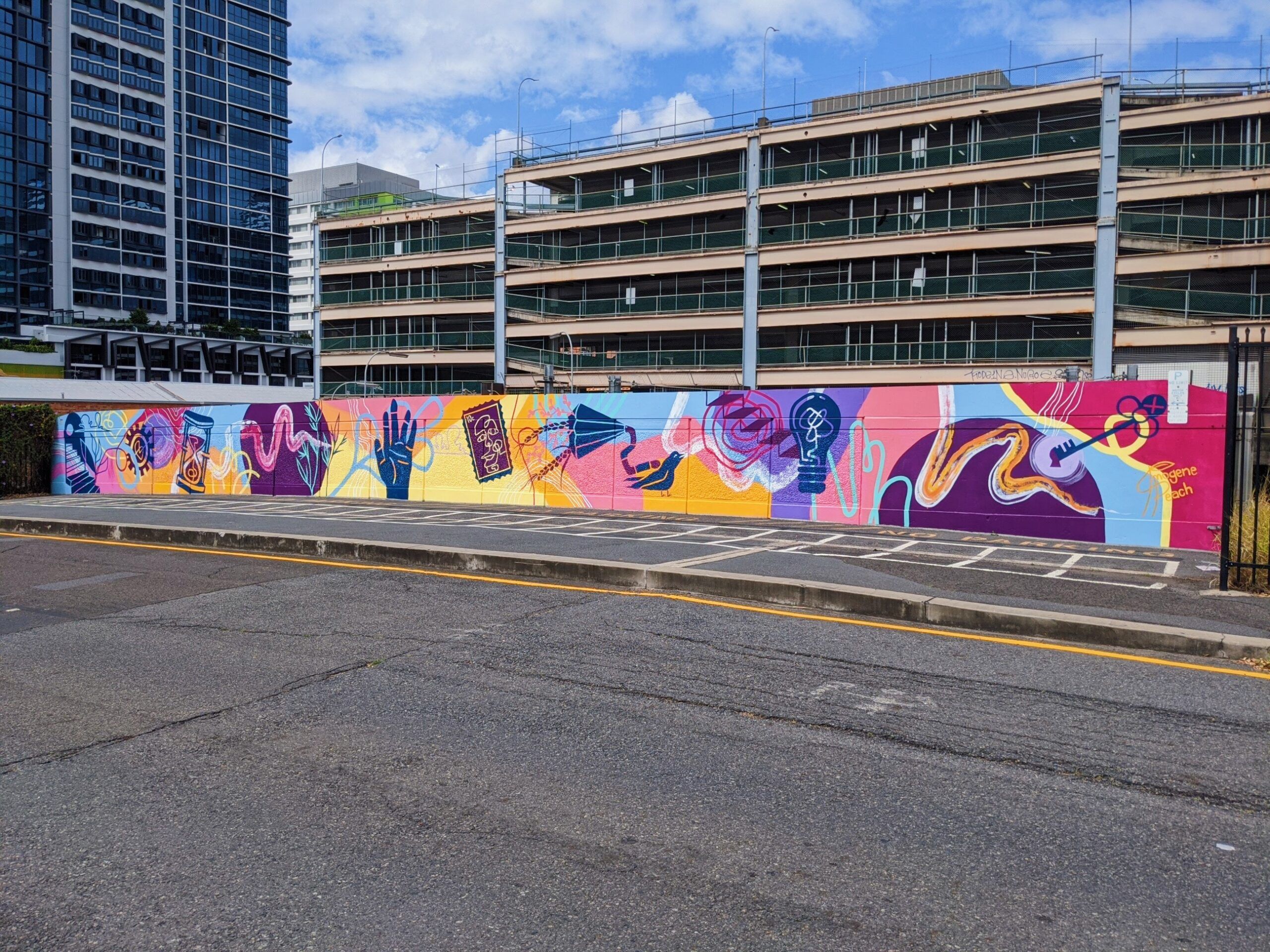 Imogene Peach for Brisbane Street Art Festival 2020 (BSAF 2020)