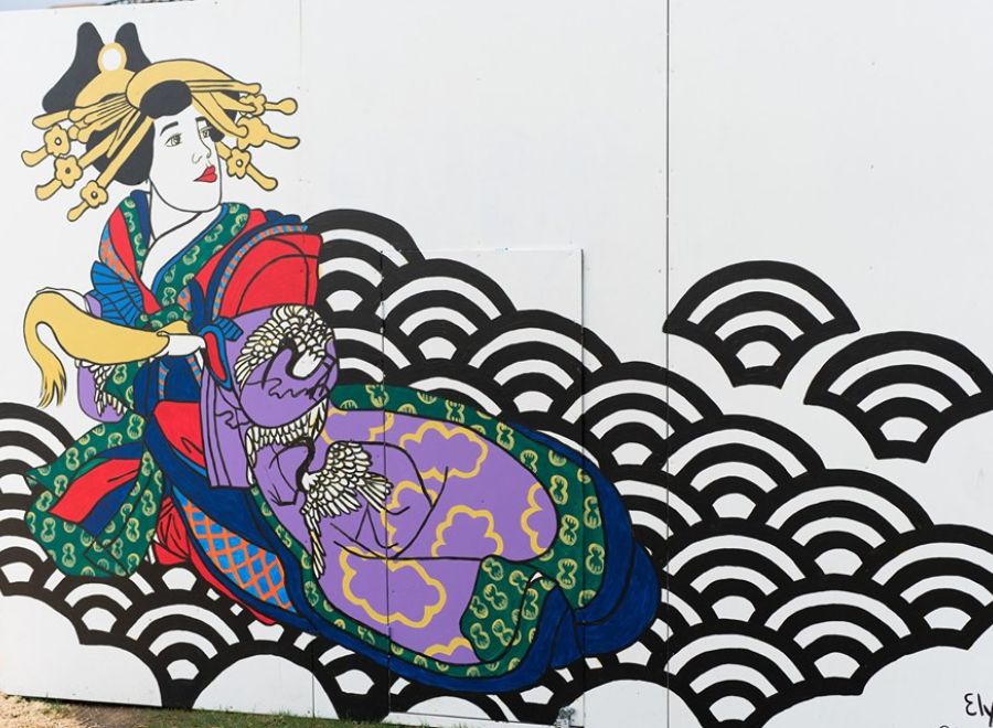 Elysha Rei for Brisbane Street Art Festival 2019 (BSAF 2019)