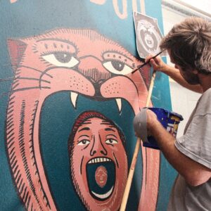 Adam Busby for Brisbane Street Art Festival 2021 (BSAF 2021)