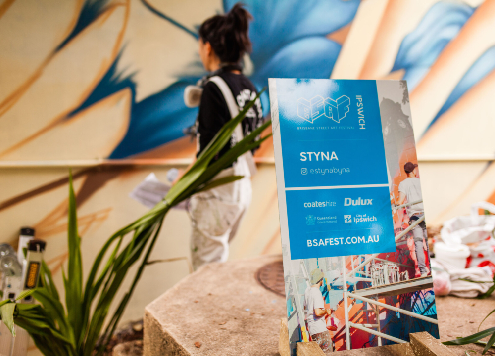 STYNA for Brisbane Street Art Festival 2020 (BSAF 2020)