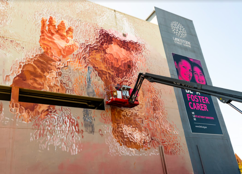 Fintan Magee for Brisbane Street Art Festival 2020 (BSAF 2020)